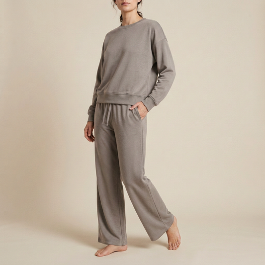 Espresso Brown Jersey Lounge Set