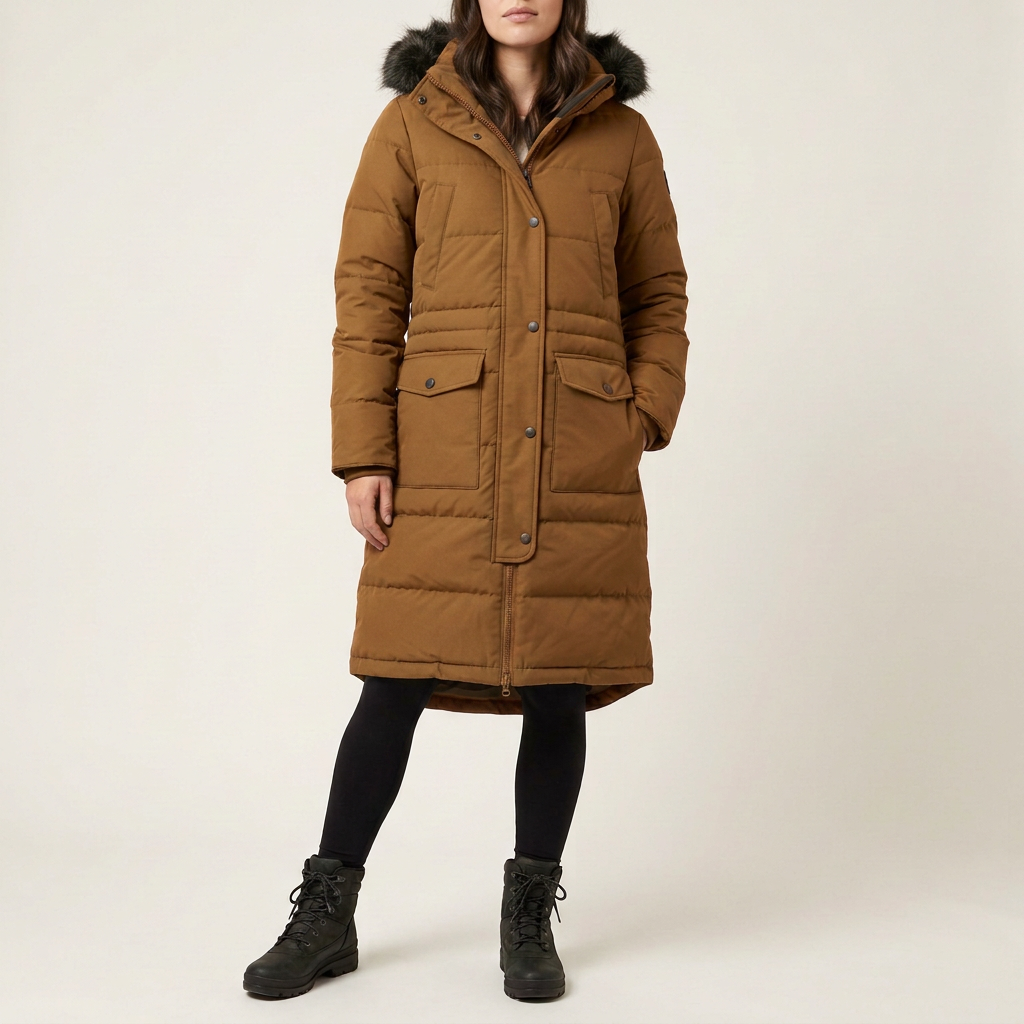 Pine Green Padded Parka Jacket