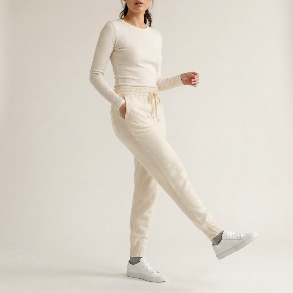 Stone Grey Knitted Lounge Joggers