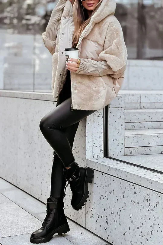Padded Faux Fur Jacket