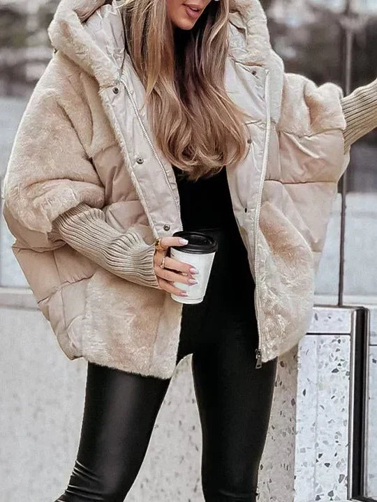 Padded Faux Fur Jacket