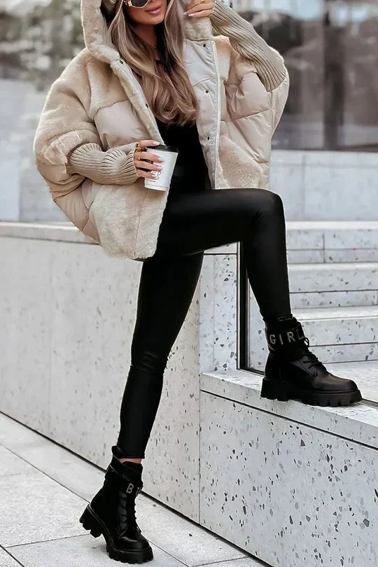 Padded Faux Fur Jacket