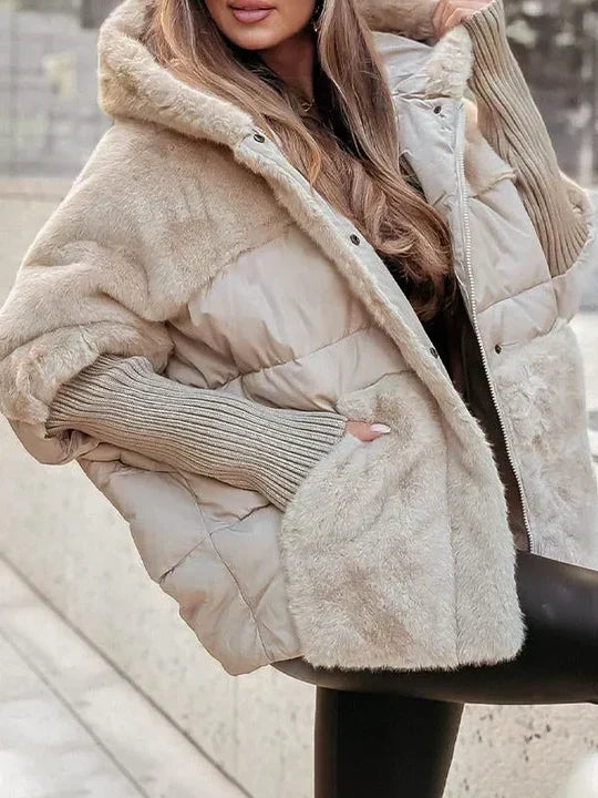 Padded Faux Fur Jacket