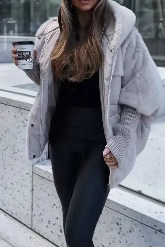 Padded Faux Fur Jacket