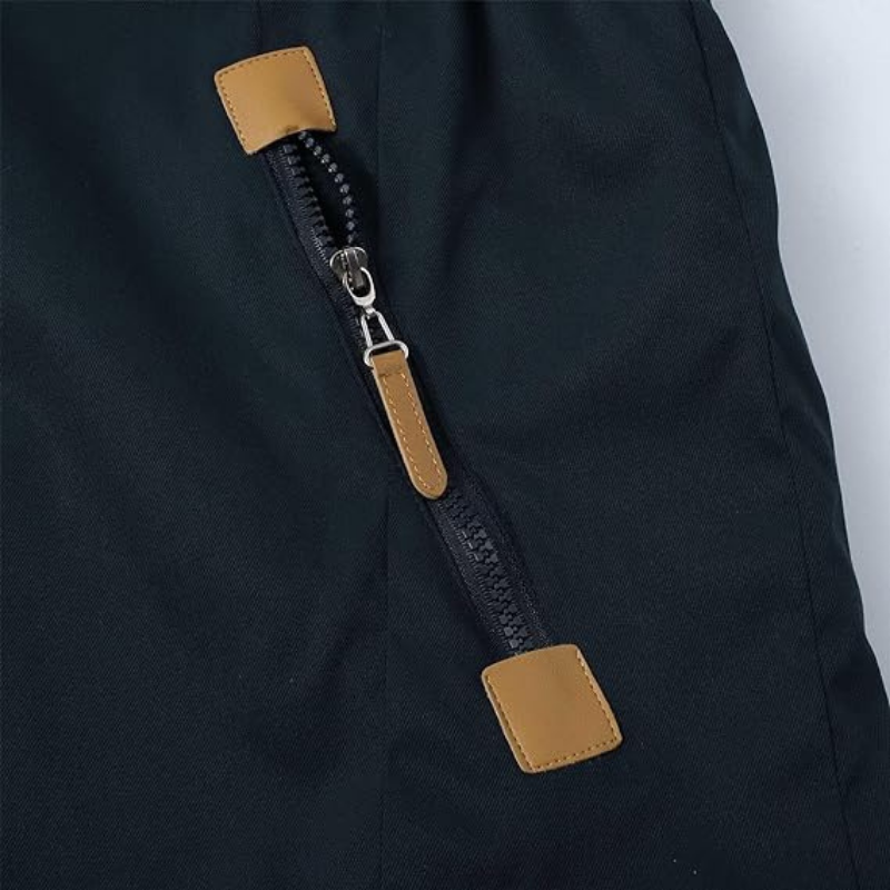 Zip Front Drawstring Parka
