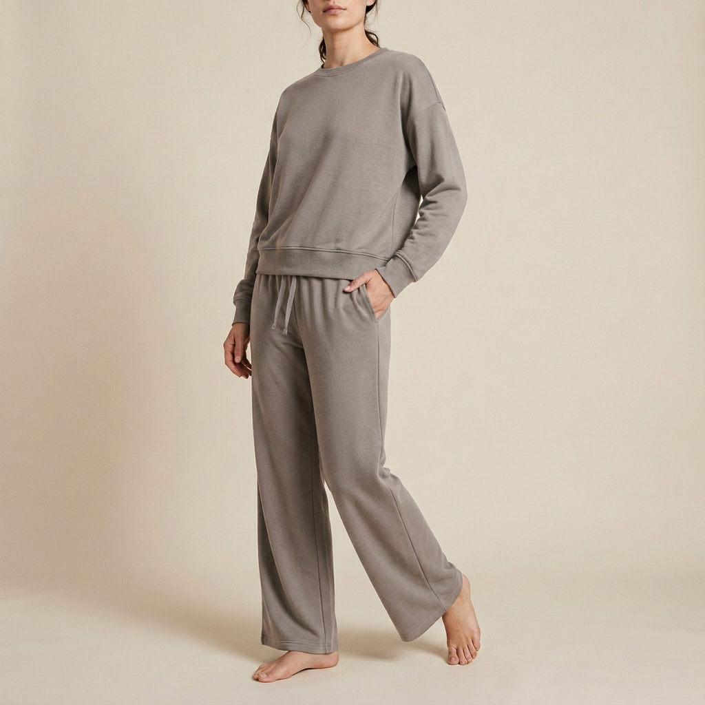Espresso Brown Jersey Lounge Set