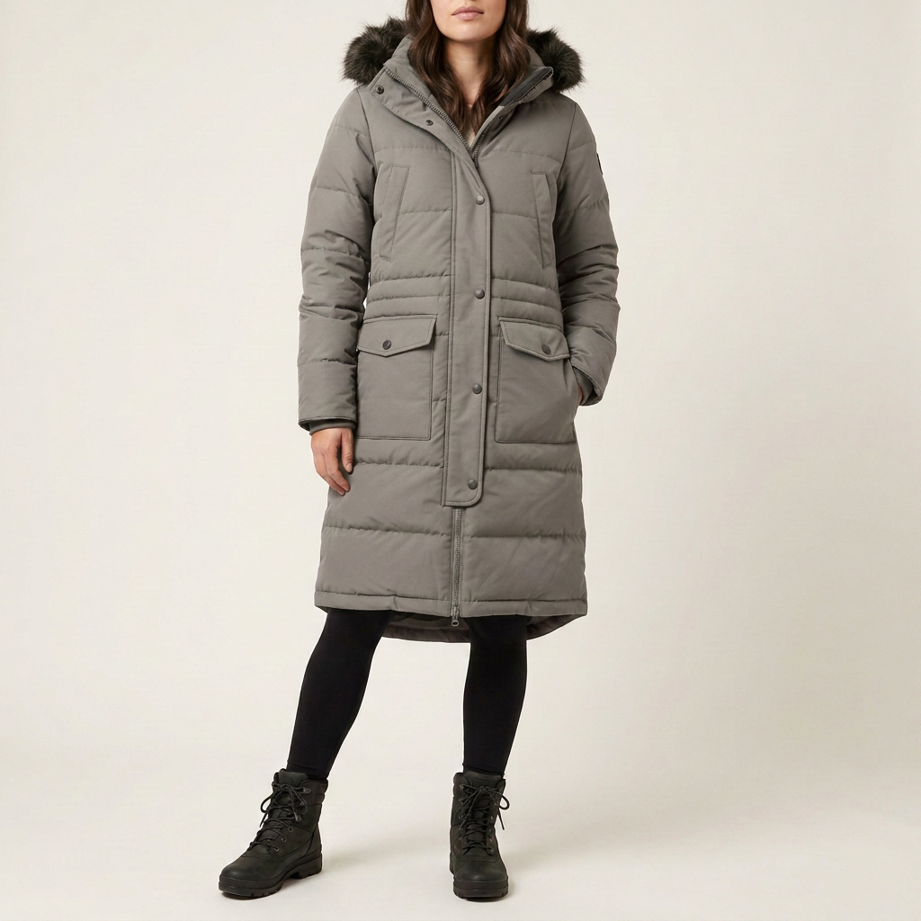 Pine Green Padded Parka Jacket