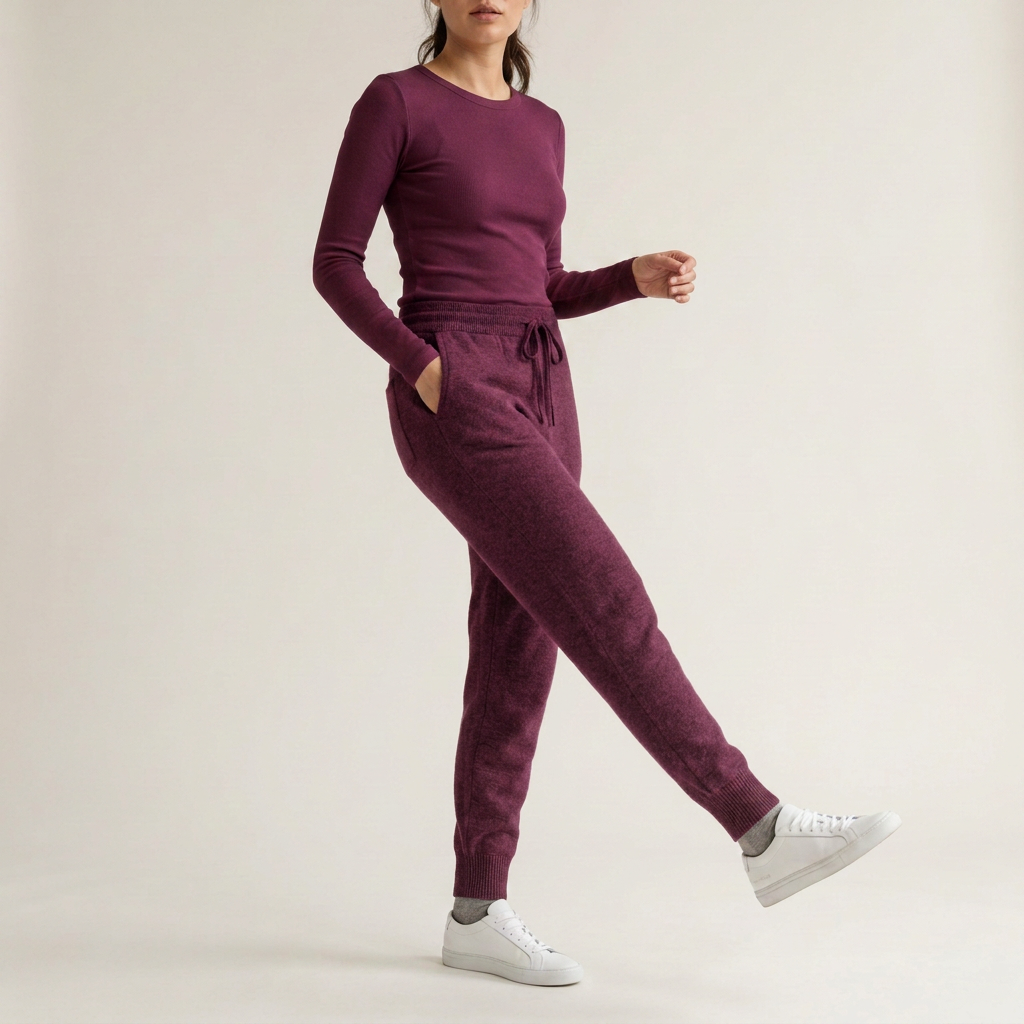 Stone Grey Knitted Lounge Joggers