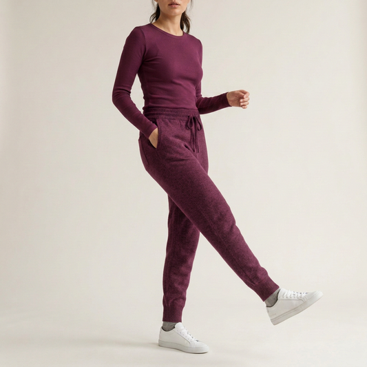 Stone Grey Knitted Lounge Joggers