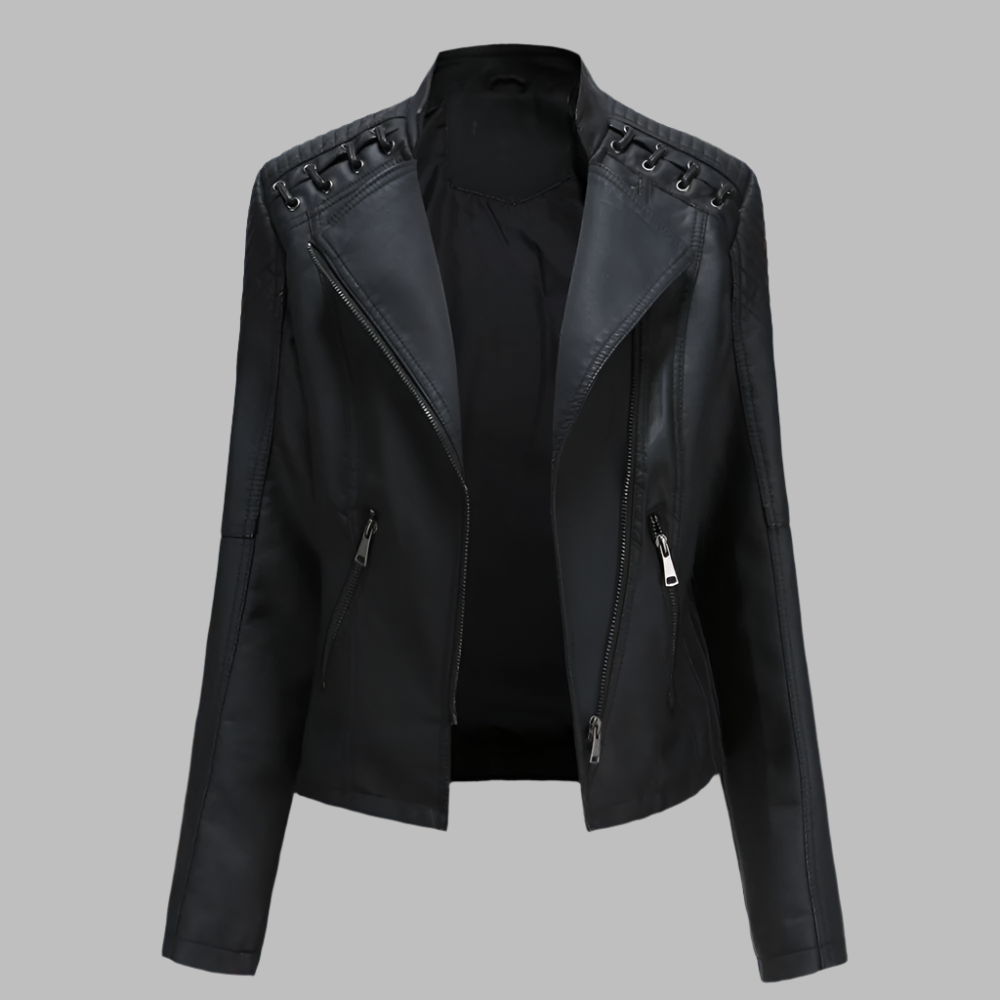 Eco Faux Leather Biker Jacket