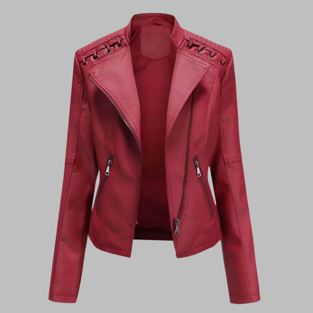 Eco Faux Leather Biker Jacket