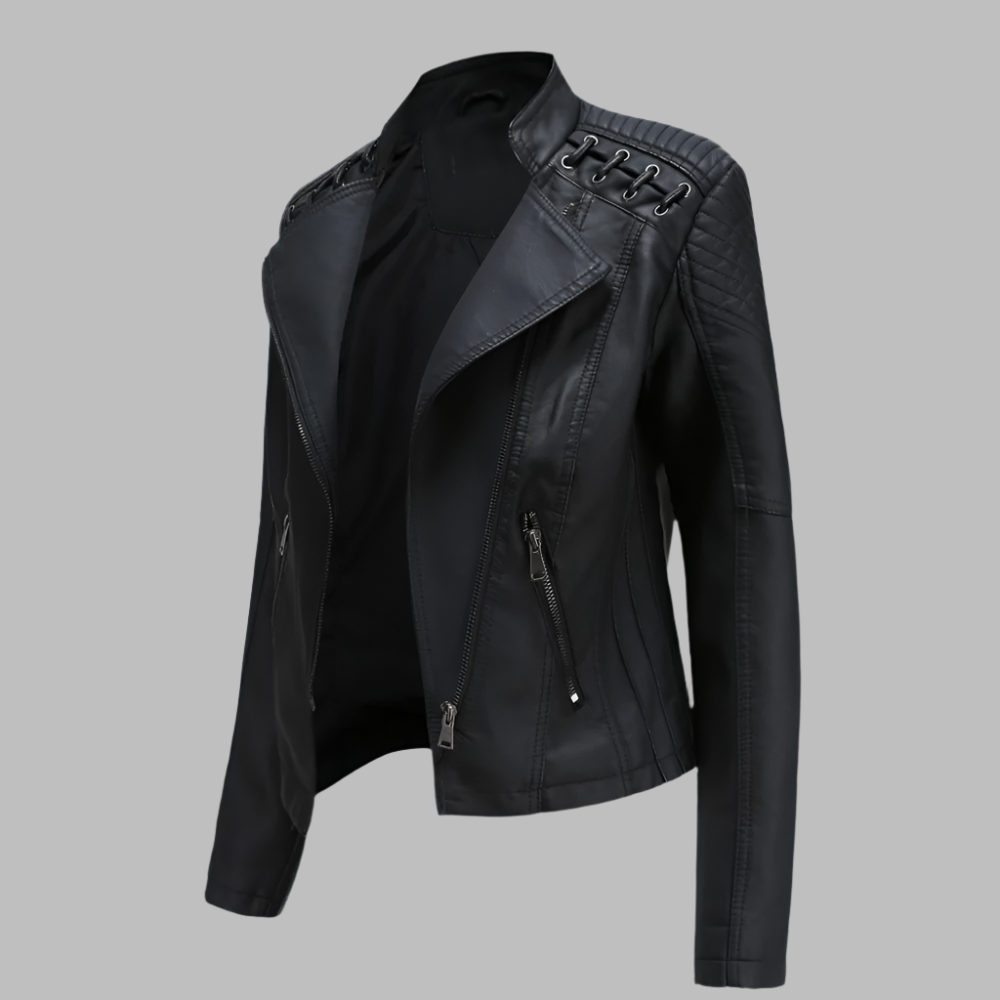Eco Faux Leather Biker Jacket