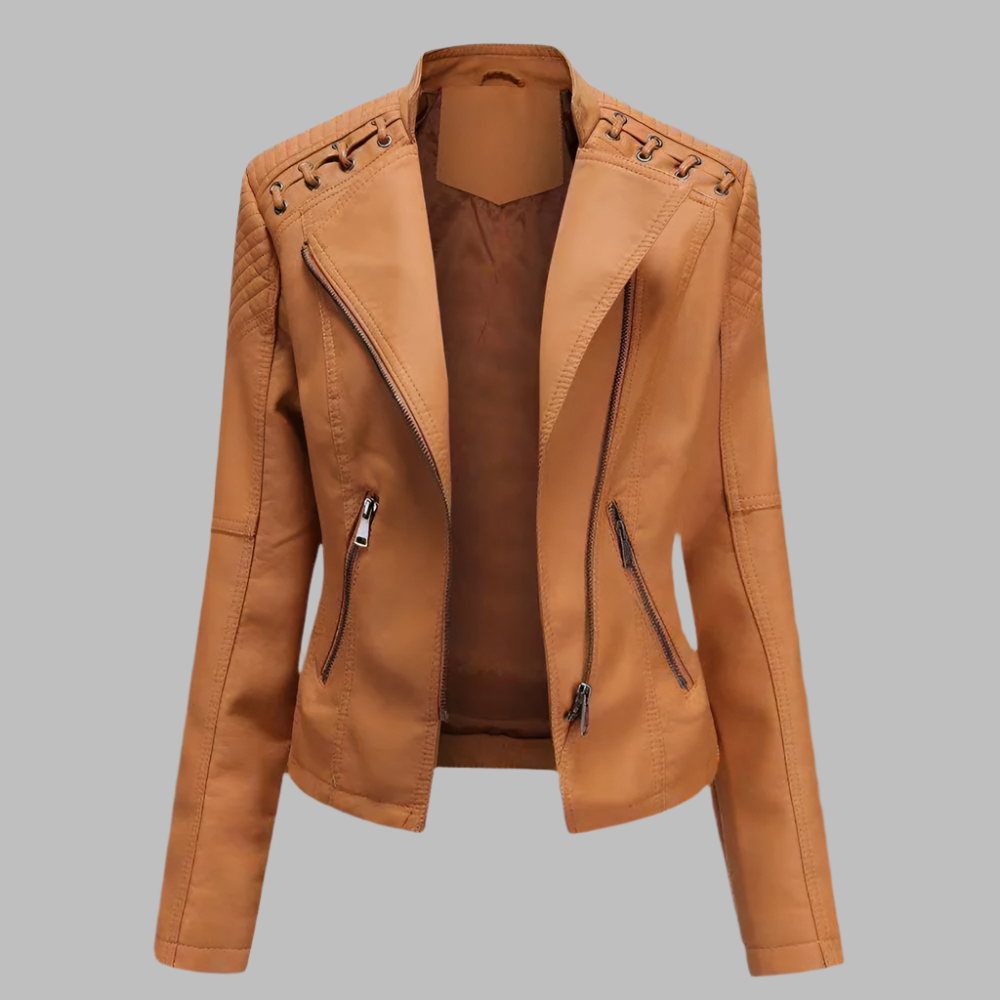 Eco Faux Leather Biker Jacket