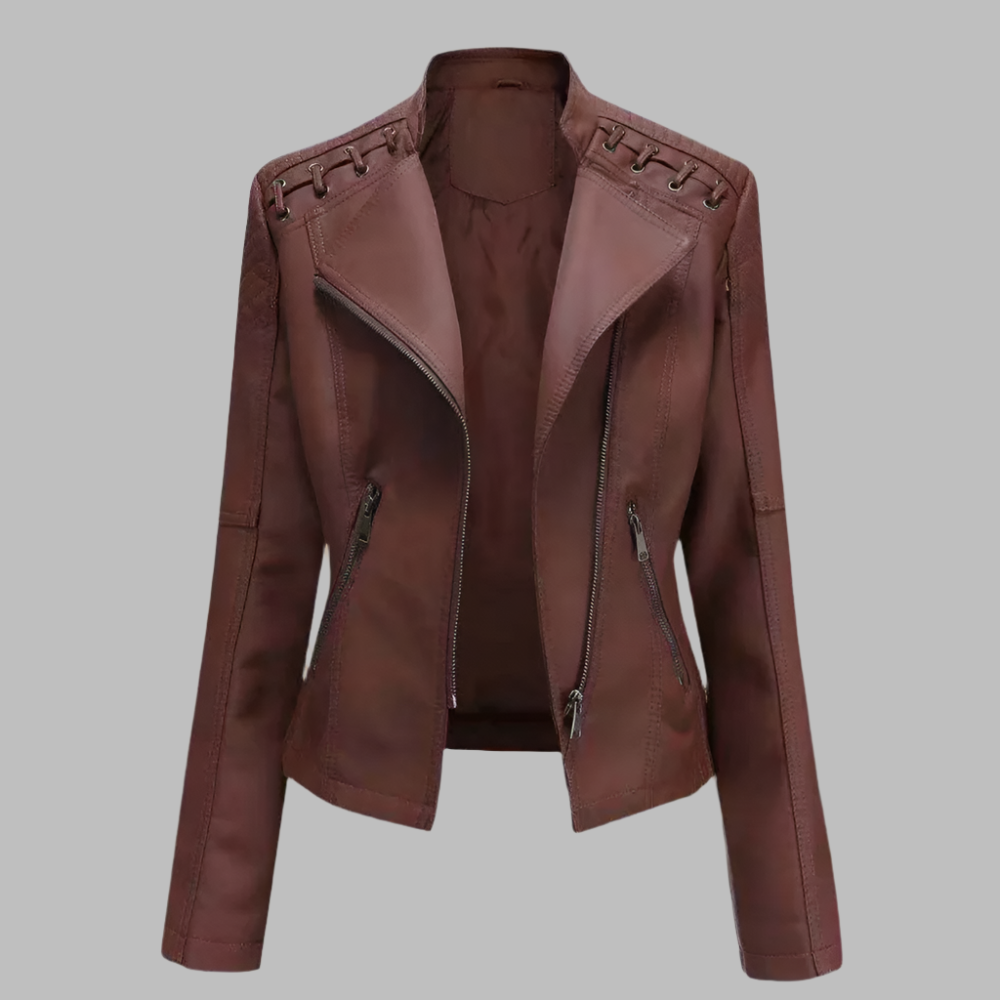 Eco Faux Leather Biker Jacket