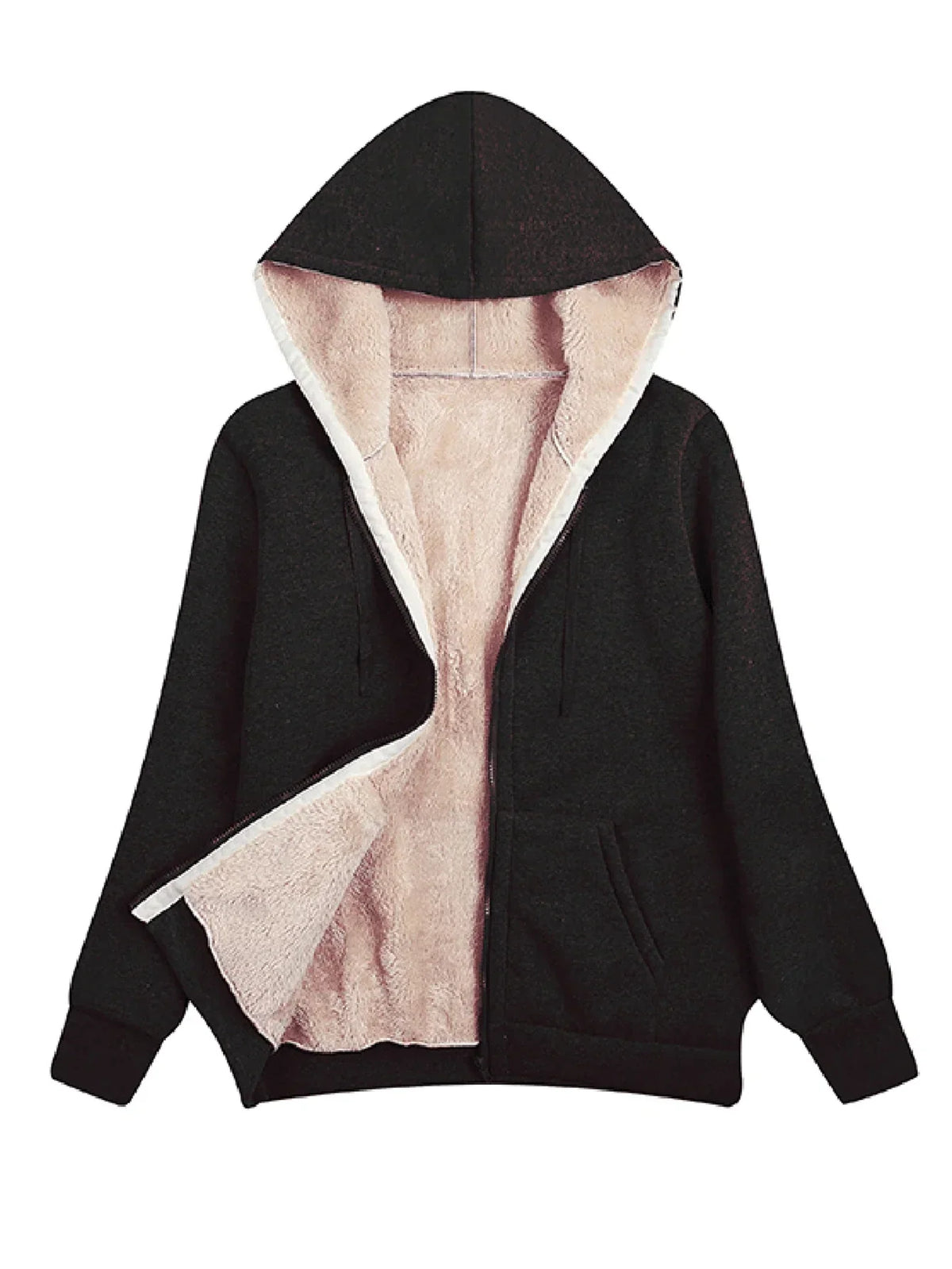 Hooded Fleece Zip-Up Jacket