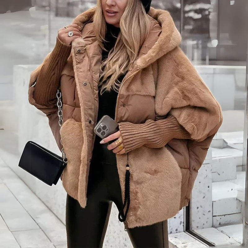 Padded Faux Fur Jacket