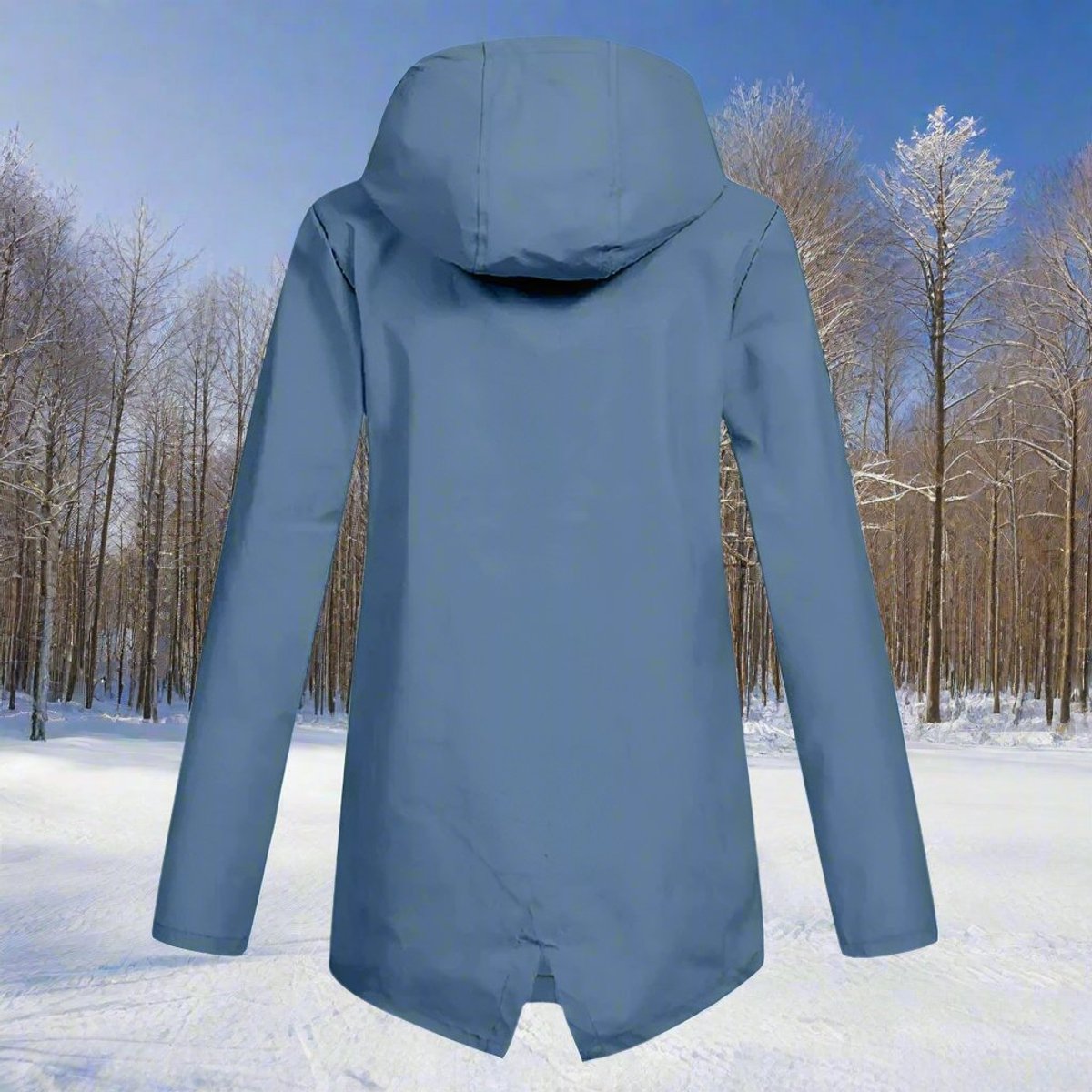 Zip-Up Hooded Rain Jacket